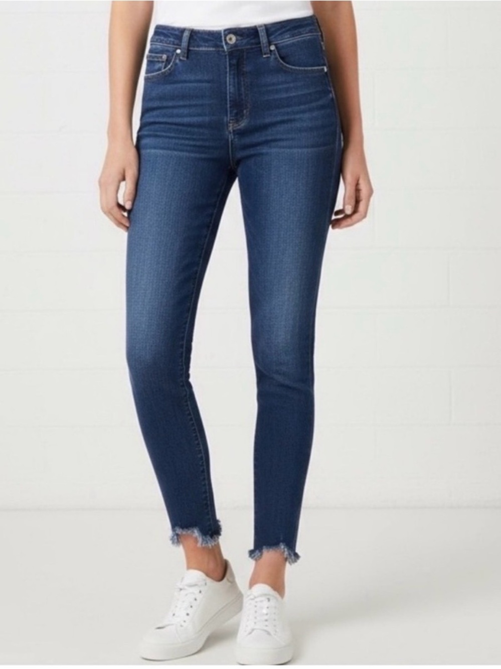 7 for all mankind high waist ankle skinny jean